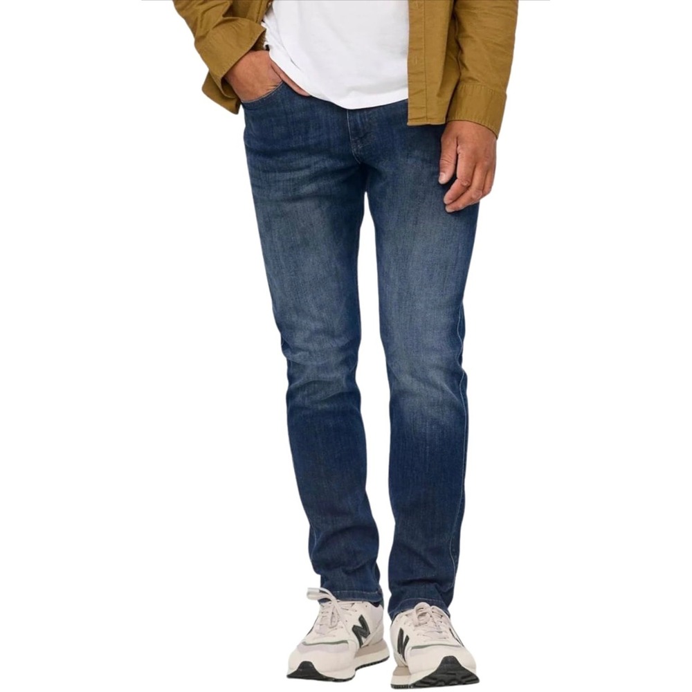 DU/ER L2X Relaxed Taper Jeans Men's Blue Stretch Performance Denim Casual Pants